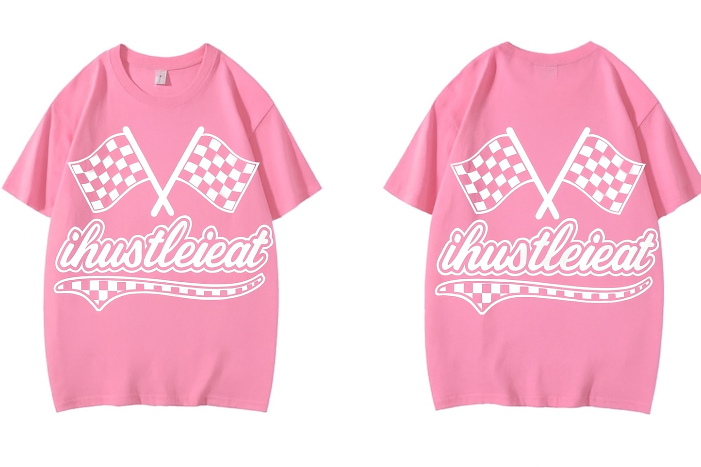 ihustleieat logo tee