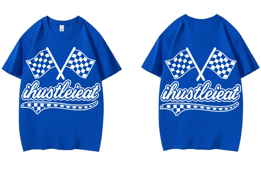 ihustleieat logo tee